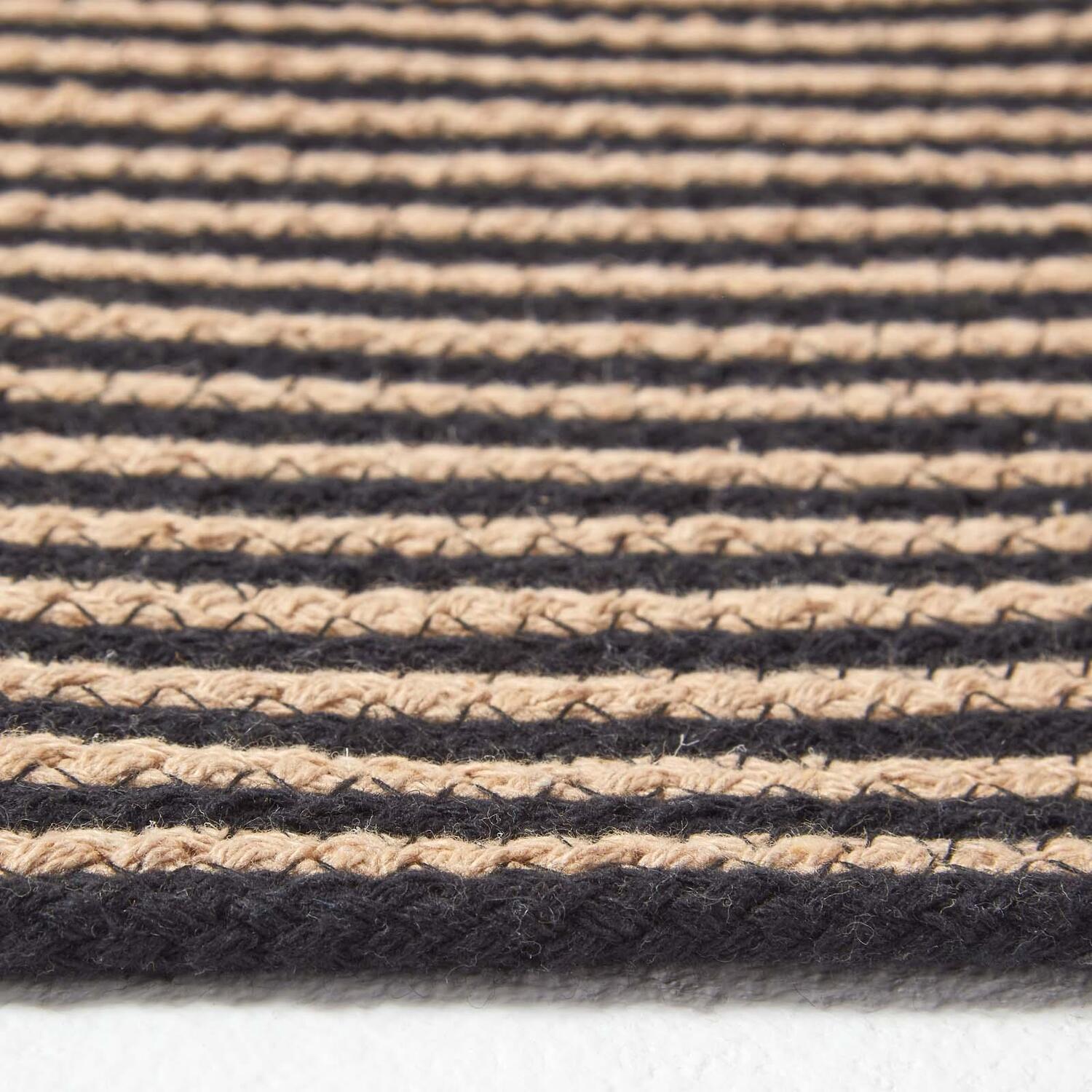 Homescapes Handmade Woven Spiral Braided Rug