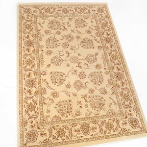 Opulent Cream Floral Living Area Rug