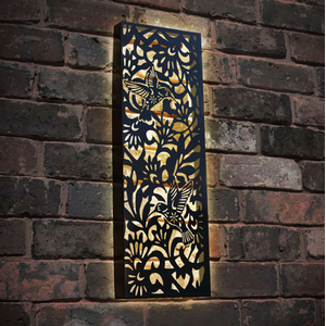Metal Hummingbird Solar Wall Panel