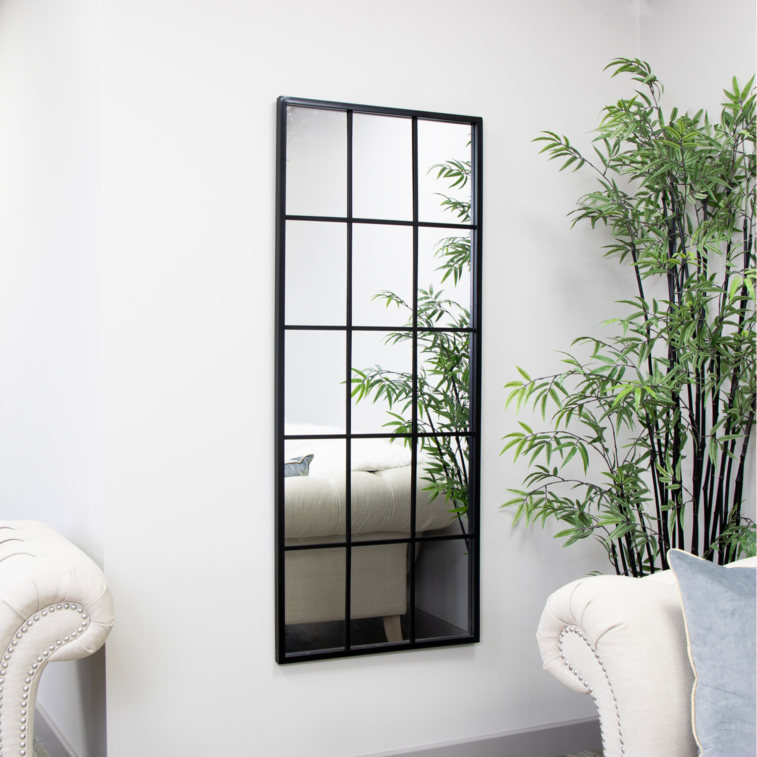 Image of Extra Large Matt Window Mirror -&hellip;