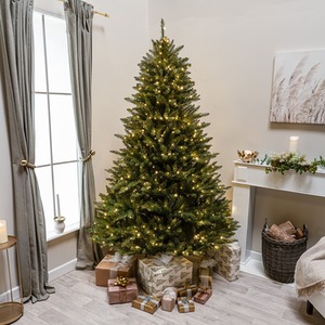 7.5ft Balmoral Spruce Pre-Lit PVC Christmas Tree