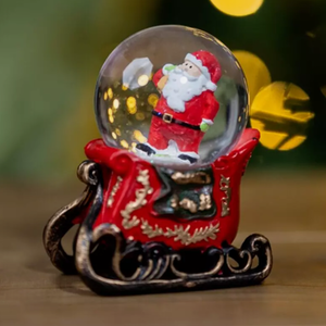 Christmas Santa Snow Globe Decoration