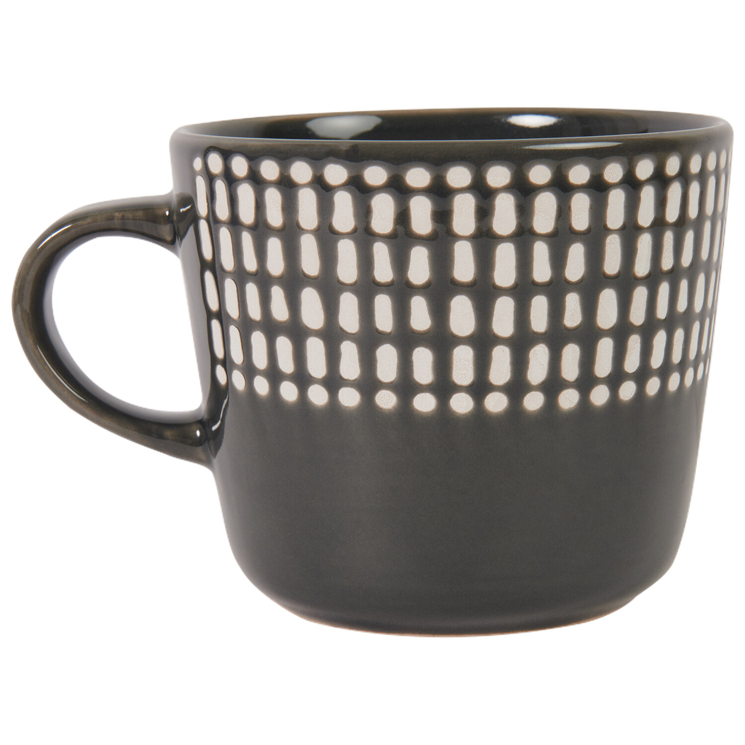 Image of Half Dots Black Wax Resistant Mug&hellip;