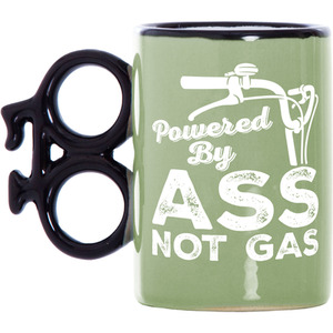 Powered By Ass Not Gas' Bike Mug