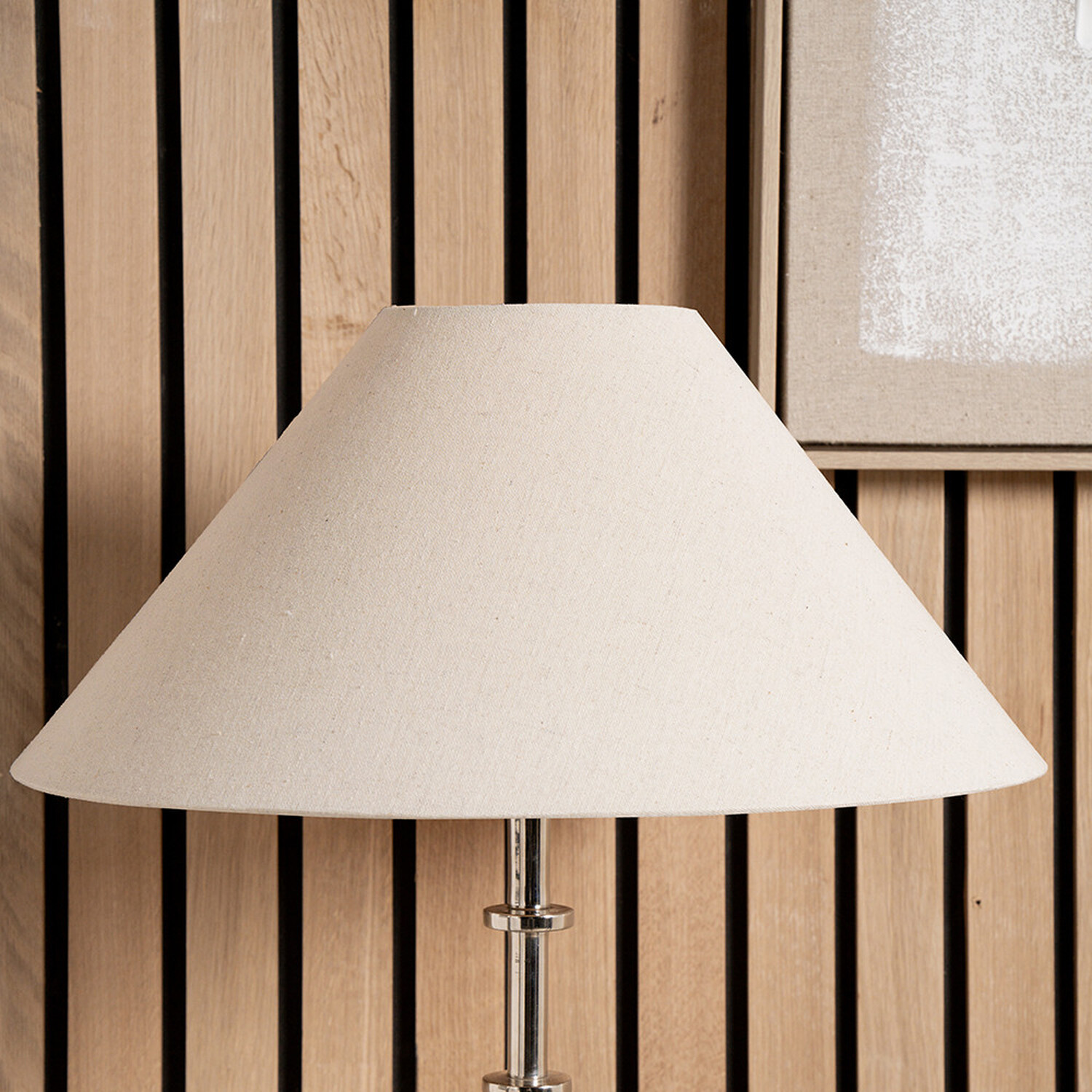 Image of 40cm Tapered Coolie Cotton Lampshade for&hellip;