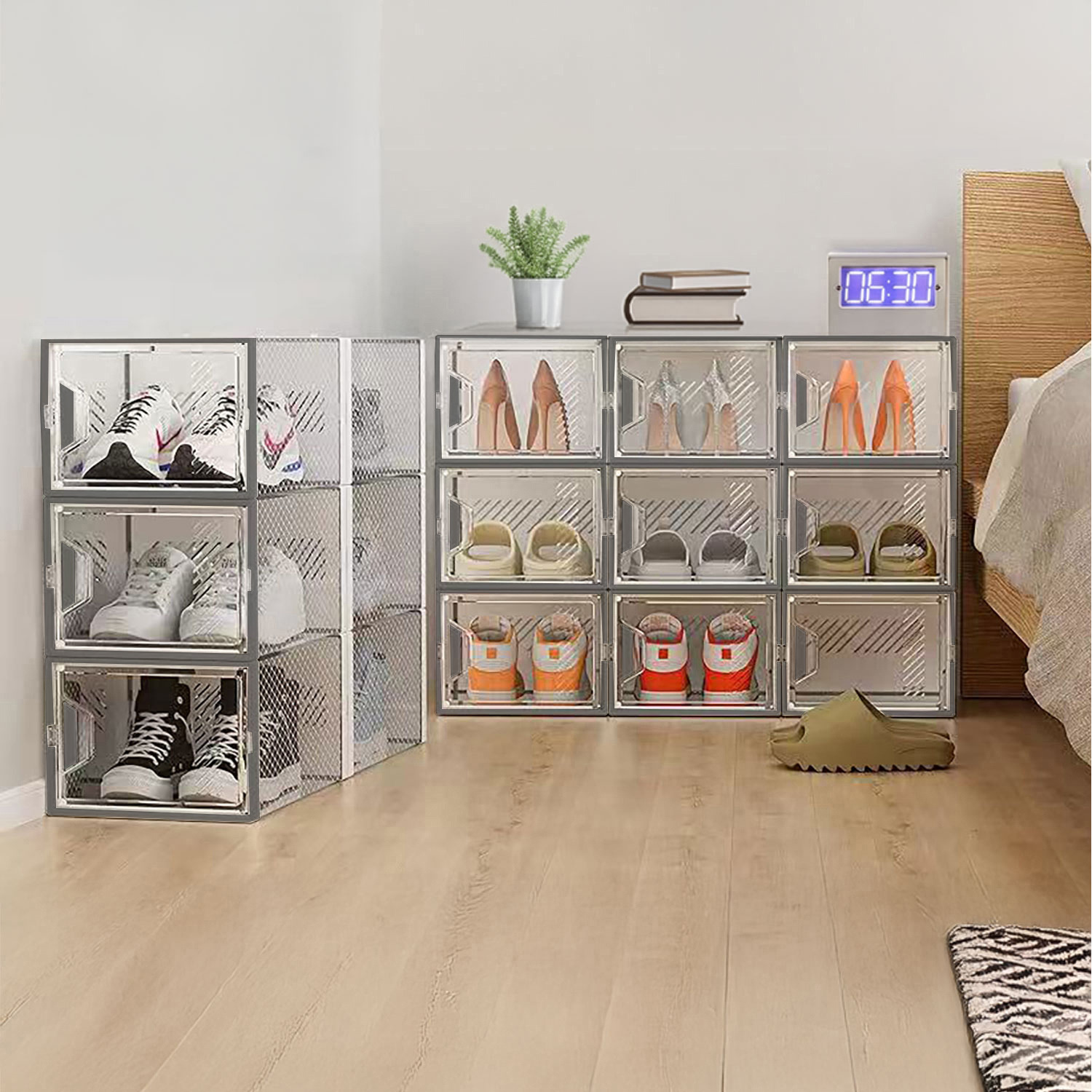 Neo 12 Piece Shoe Storage Boxes