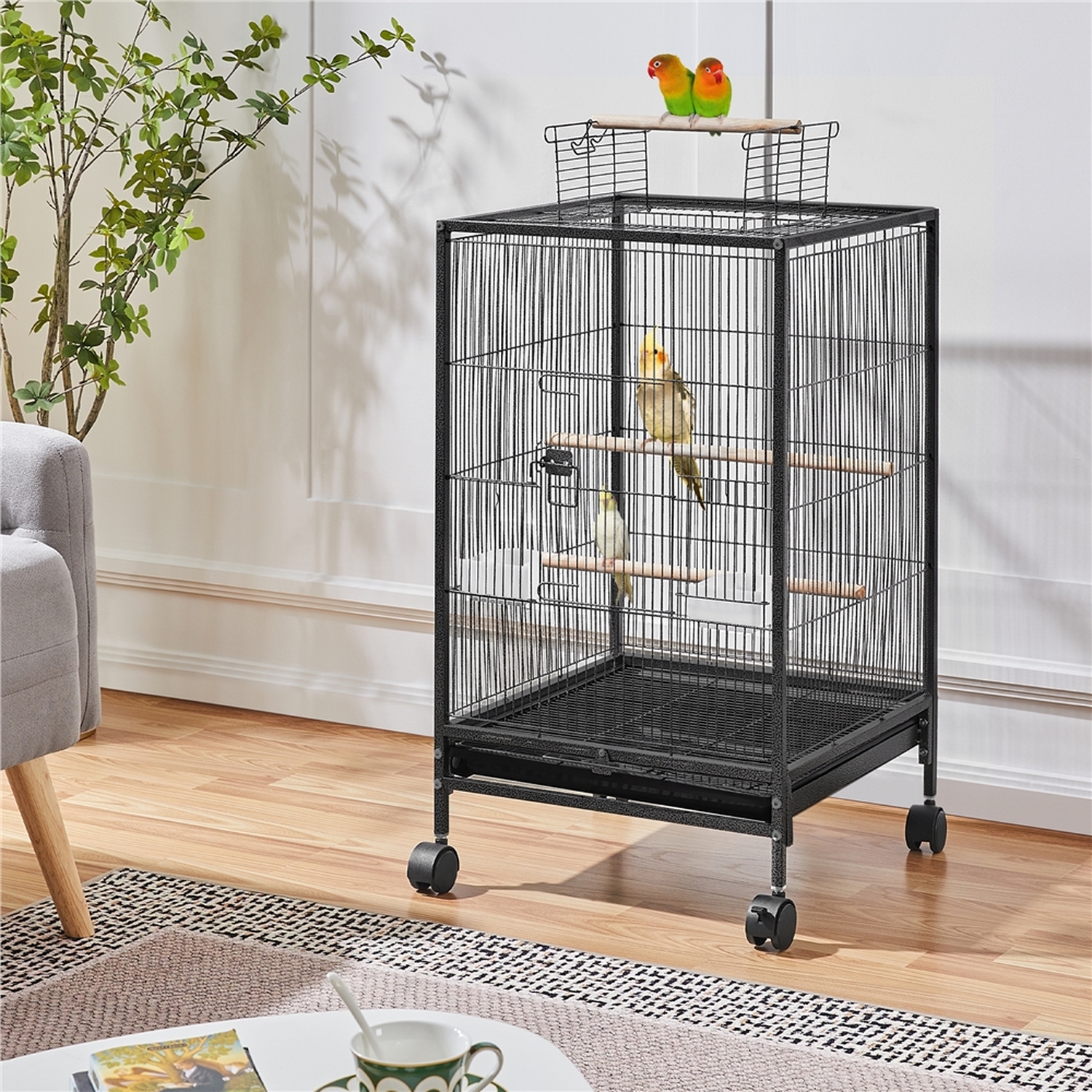 Wheel Operable Parrot Cages For Angles Angles Pets photo