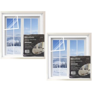 2x Window Insulation Film Kit Winter Draught Excluder 1.57 x 1.82M