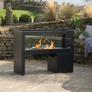 Cosivista 120cm Black Fire Pit Table
