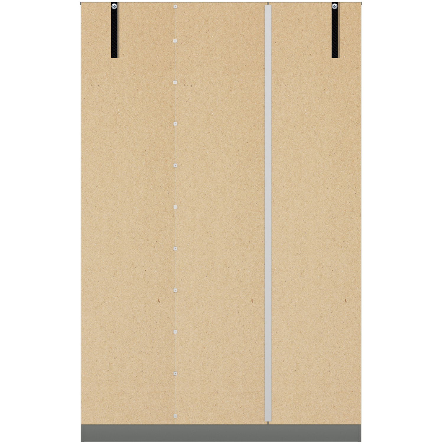 Denver 3 Door Wardrobe - Grey