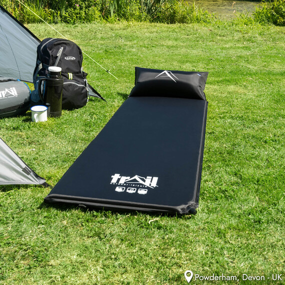 Single Self Inflate Mat with Pillow 2.5cm
