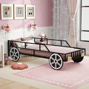 Single Size Car-Shaped Platform Bed