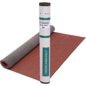 Red Standard Grade Shed Roofing Felt (5m x 1m) shot 8293804