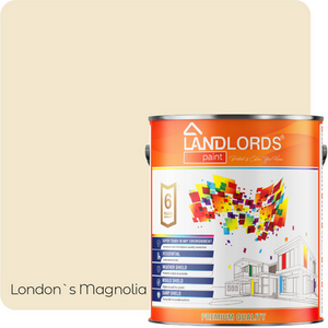 London's Magnolia / 1l Landlord's Paint Matt Paint Smooth Matt Finish for Walls and Ceilings shot 8372572