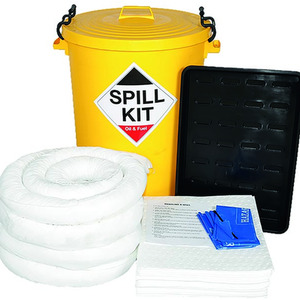 90 Litre Oil and Fuel Spill Kit with Drip Tray