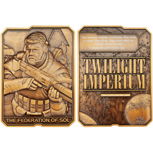 Twilight Imperium Limited Edition The Federation of Sol Collectible Metal Ingot