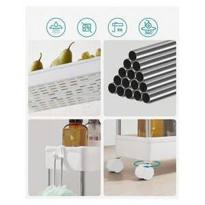 SONGMICS Slim Storage Trolley with Wheels