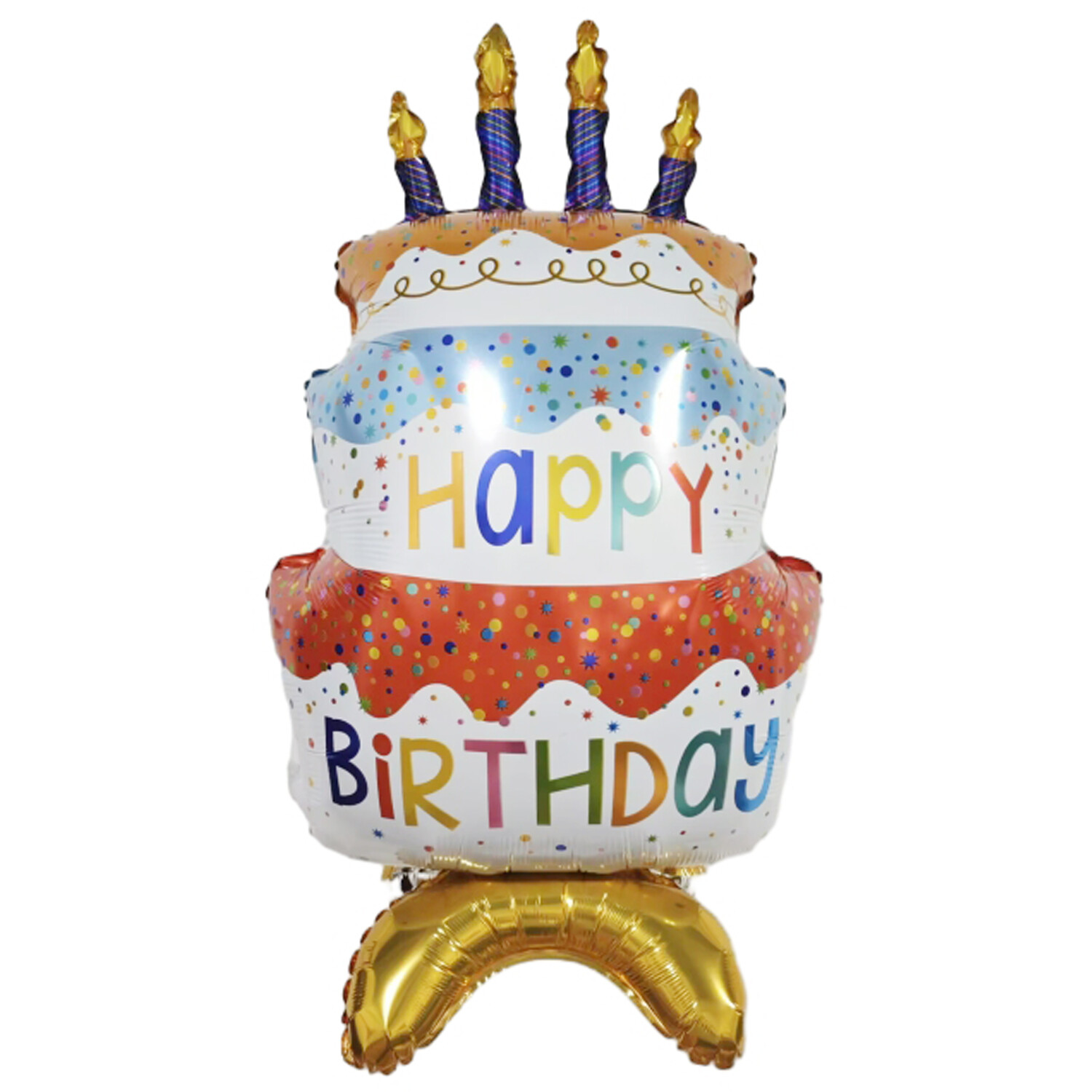 Happy Birthday Table Decor Foil Balloon
