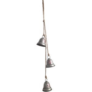 Pack of 3 Silver Hanging Bells
