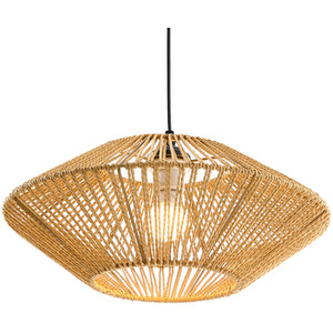 Livingandhome Vintage Hemp Rope Ceiling Pendant Light, Short Version