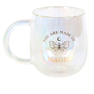 Magic Butterfly Double Walled Glass Mug 300Ml
