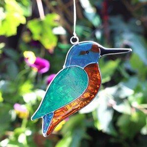 Kingfisher Bird Resin Suncatcher For Home And Garden Decor