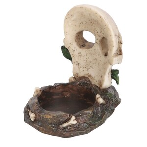 Skull Rose Tealight Holder For Halloween Decor