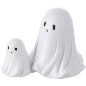 Livingandhome Funny Halloween Two Ghost Statue Ornament
