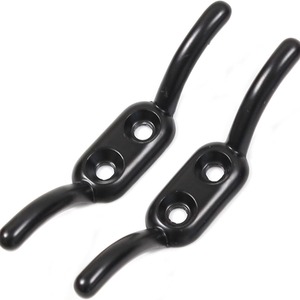 Pack of 2 Cleat Hooks Heavy Duty Rope Tiebacks 90mm