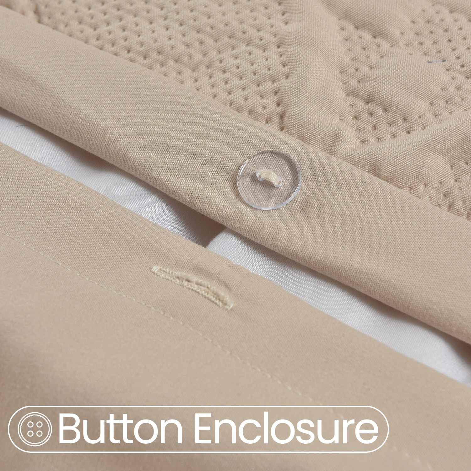 3d Embossed Chunky Knit Pattern Duvet Set - Beige Single