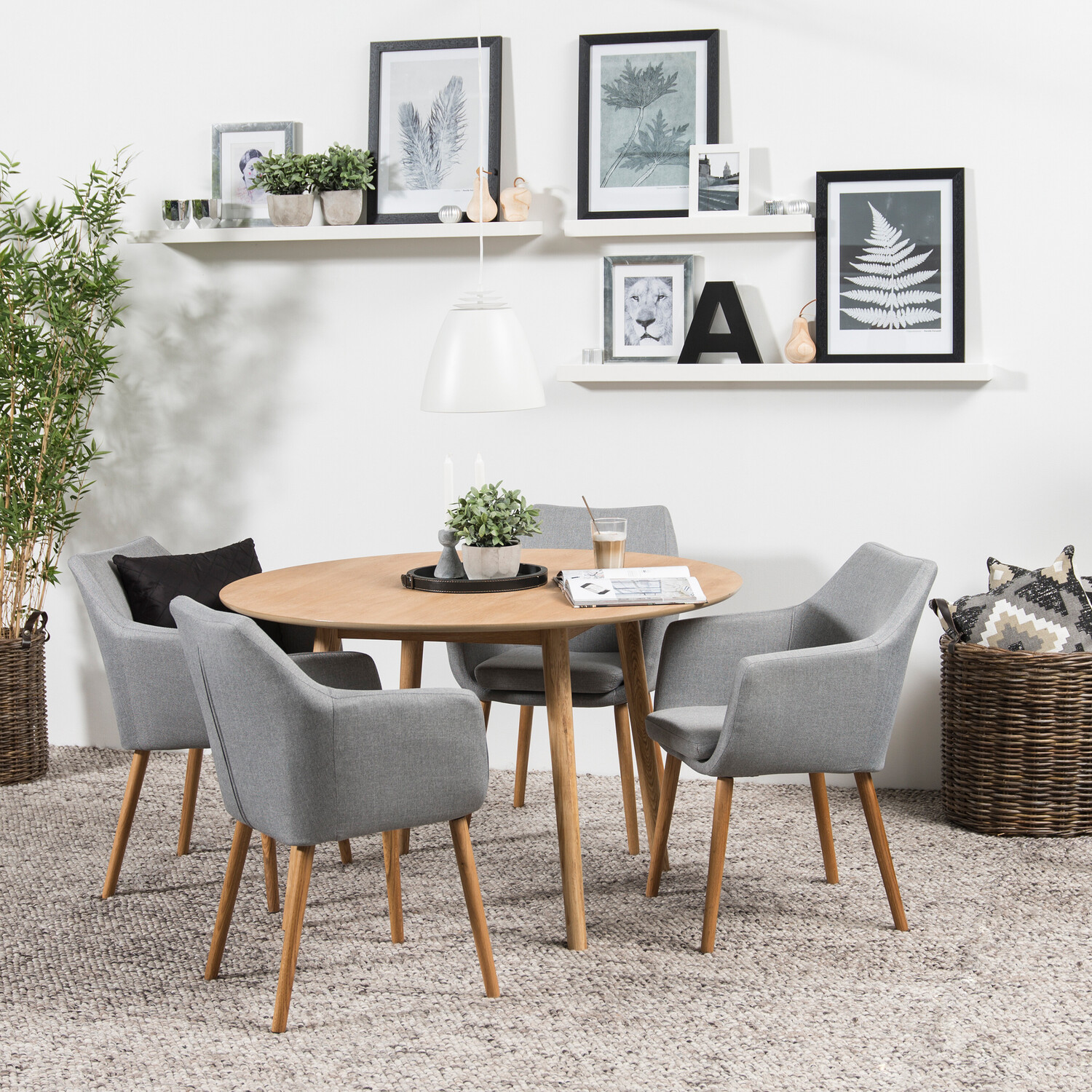Nagano Round Dining Table - Oak