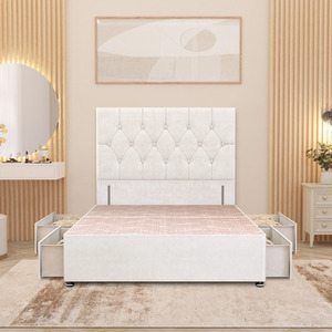 Chesterfield Velvet Divan Bed Base with 54