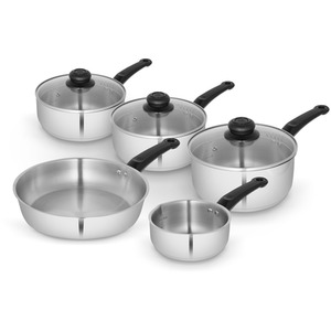 Townhouse 5 Piece Cookware Set Stainless Steel