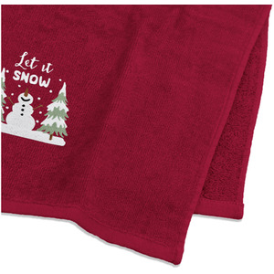 100 Percent Cotton 2 Pack Christmas Towels Snow
