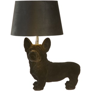 Corgi Dog Table Lamp with Flock Finish