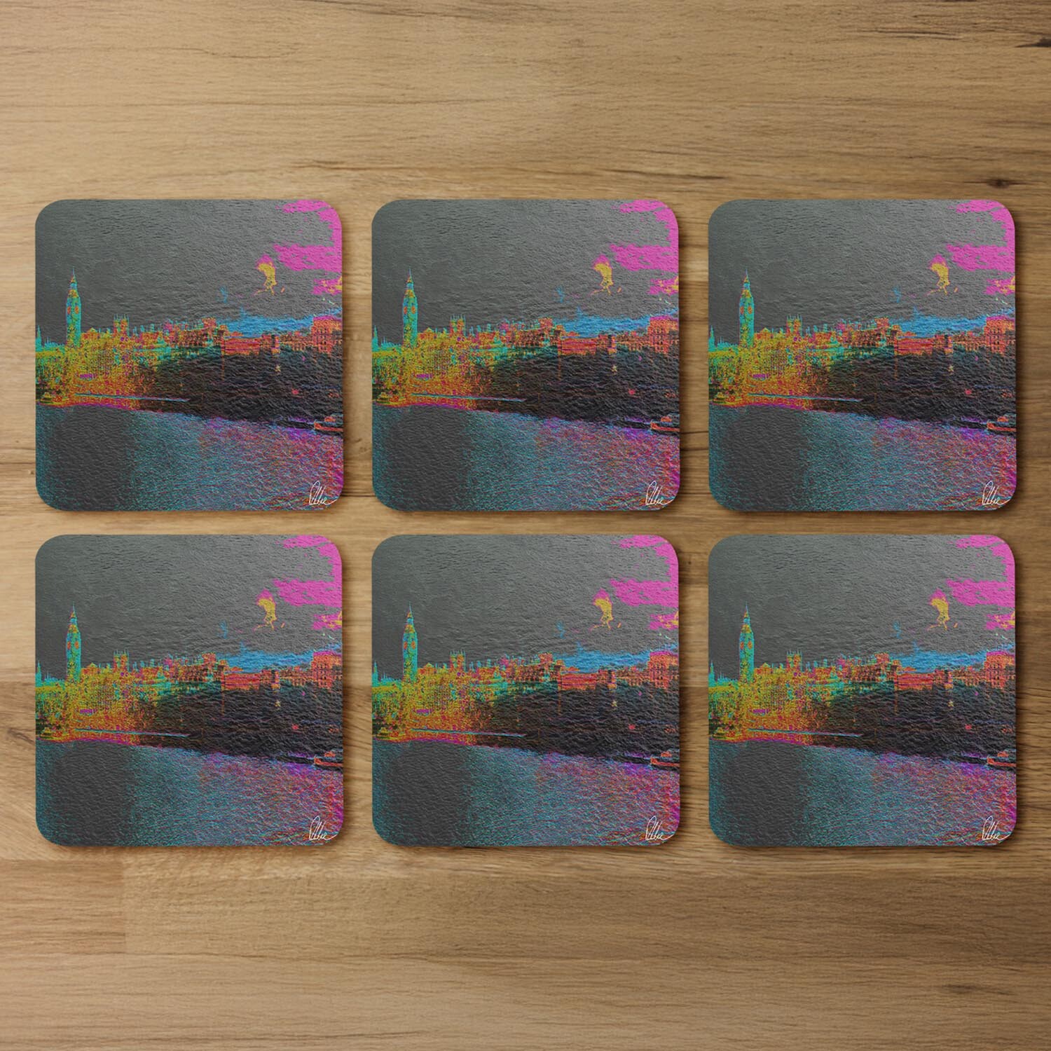 Landscape London Coaster - Black