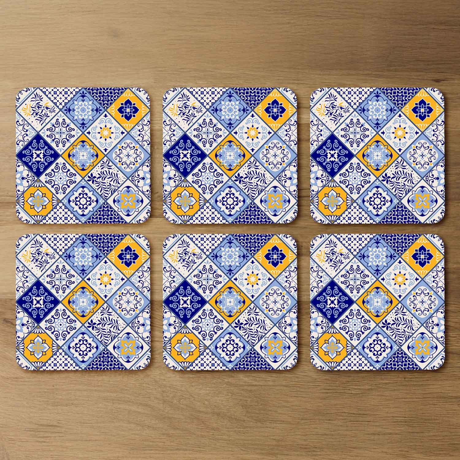 Image of Turkish Style Azulejos Tiles Coaster -&hellip;