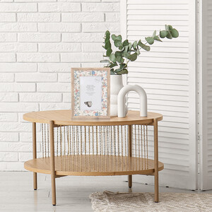 Floral Linen Wooden Frame
