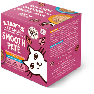 Pack of 4 Lily's Kitchen Cat Smooth Pate