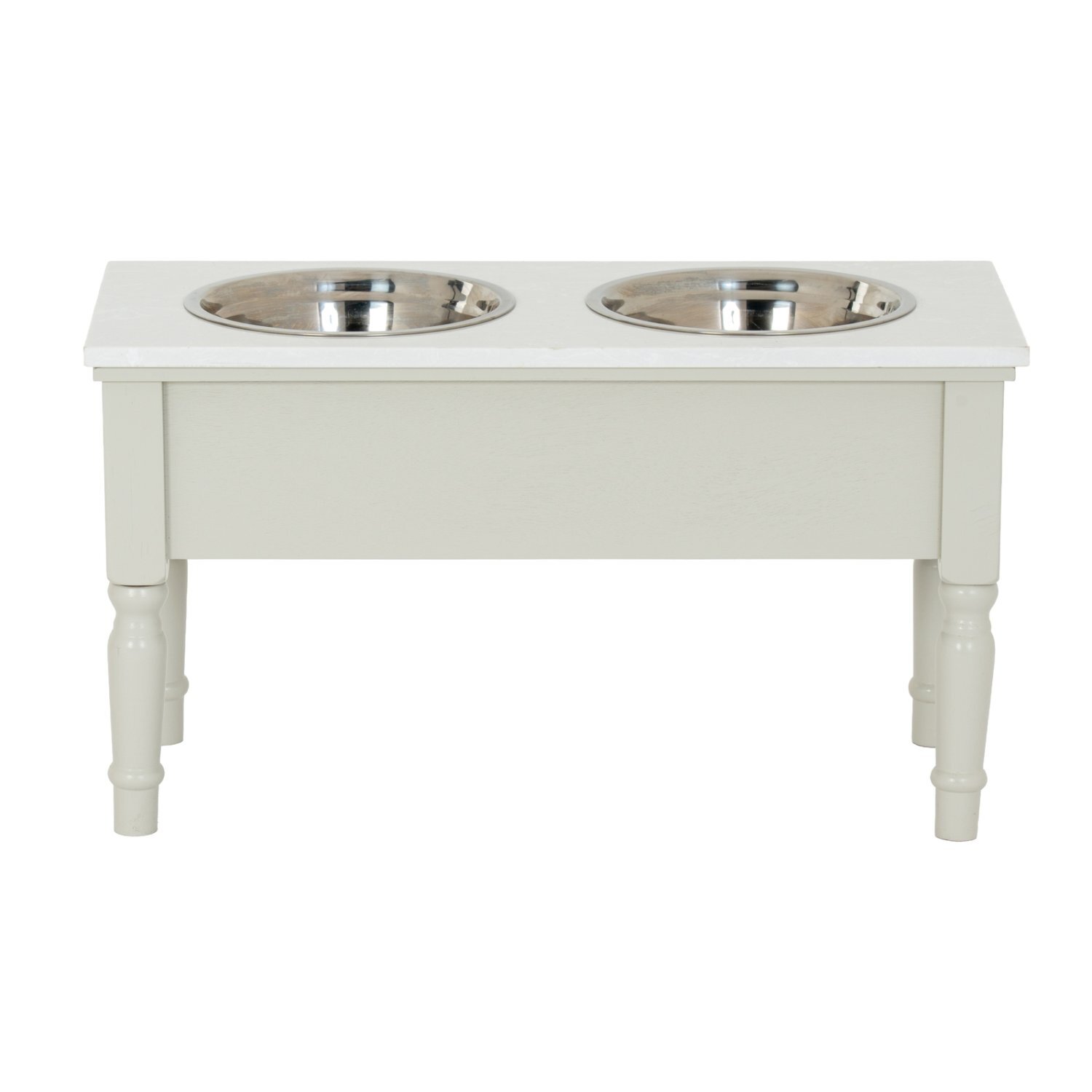 Image of Belmont Collection Pet Feeder Table Stylish,&hellip;