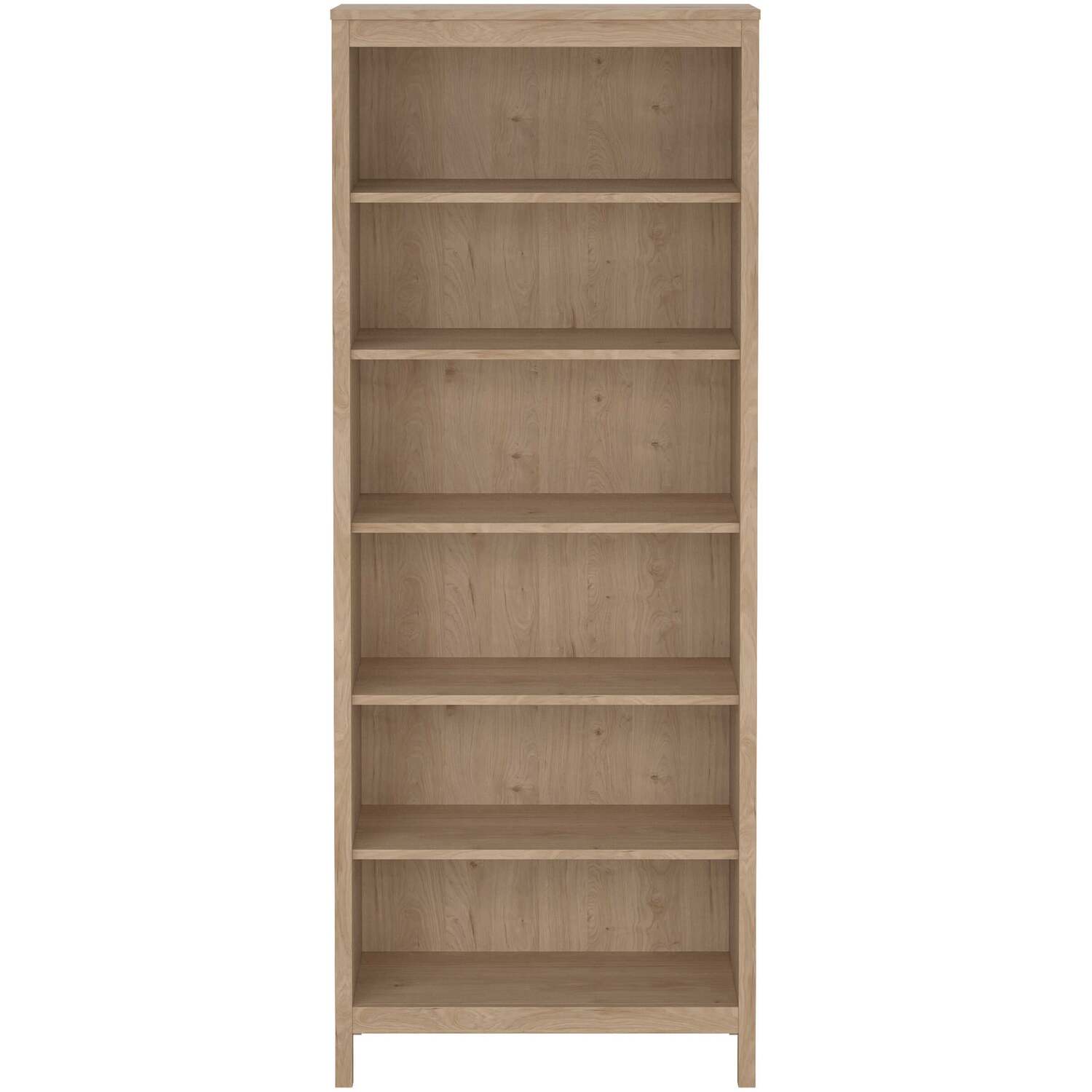 Wyld Haus Wildberry 5-Shelf Tall Bookcase Jackson Hickory Oak Matt Finish (Natural) - Natural