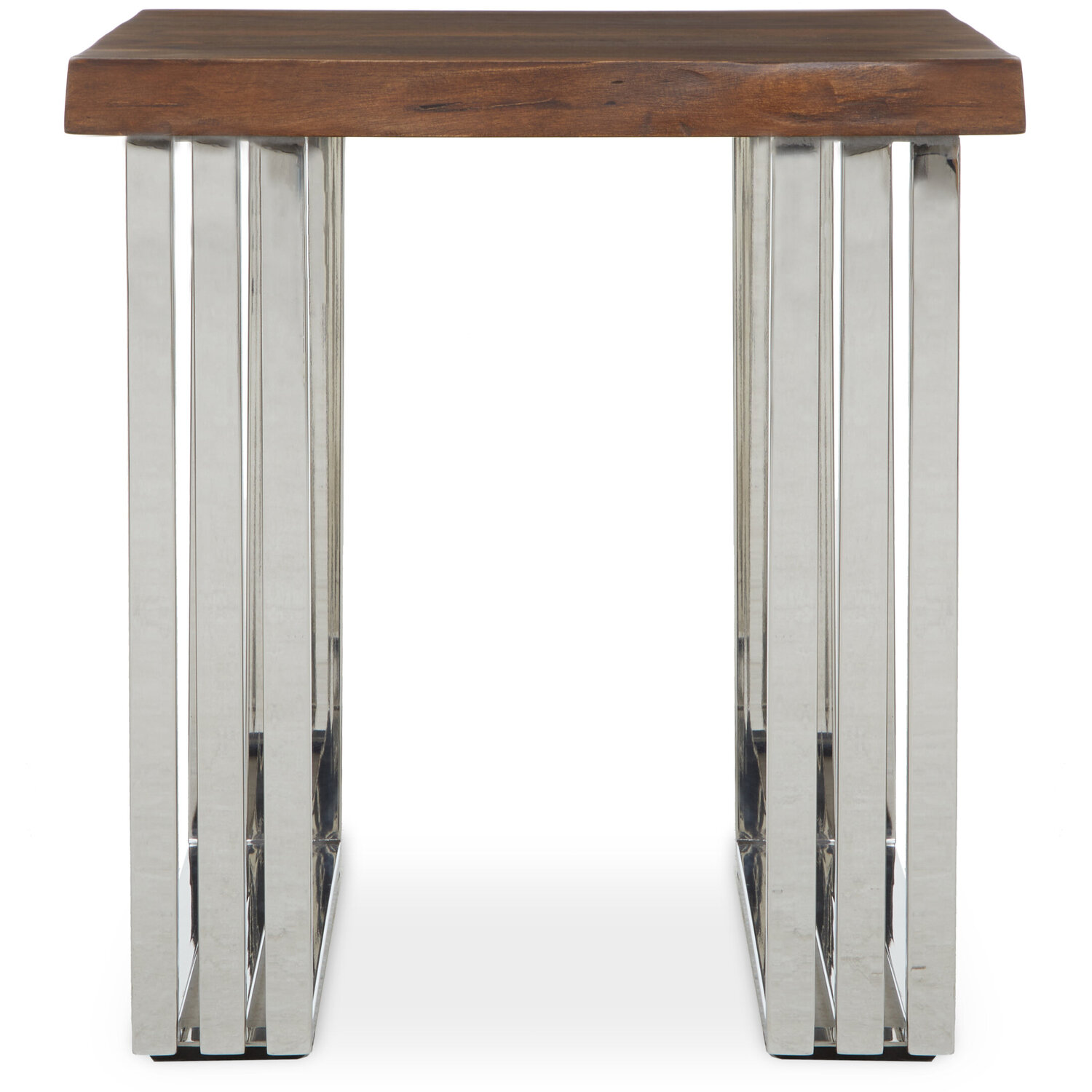 Hampstead Acacia Wood Top Side Table - Brown