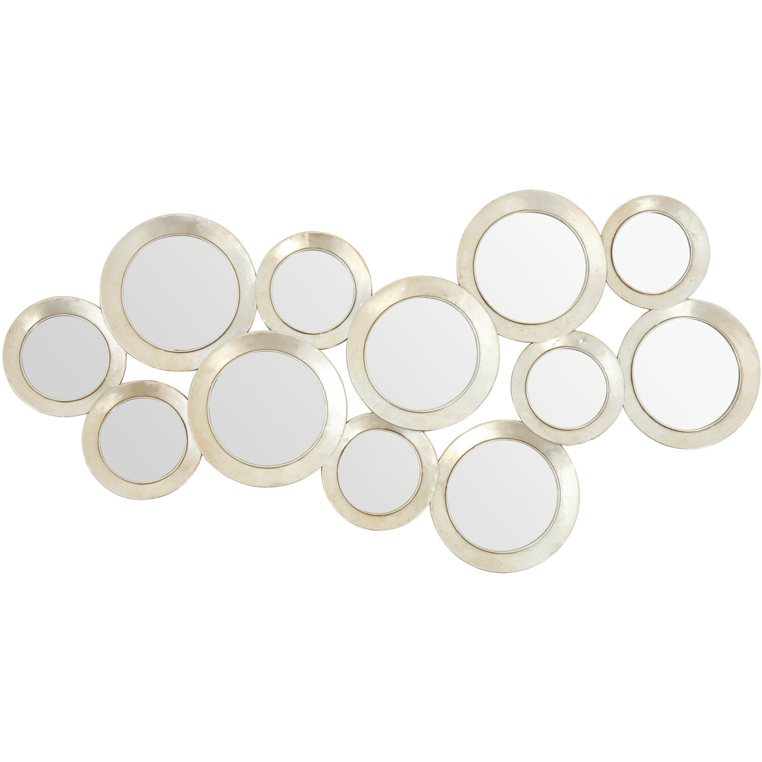 Matera Round Wall Mirror - Silver