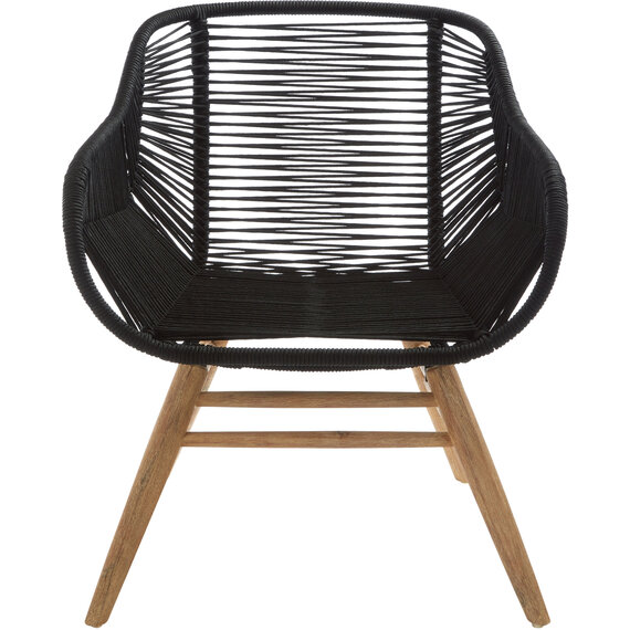 Sisal Black Rope Armchair
