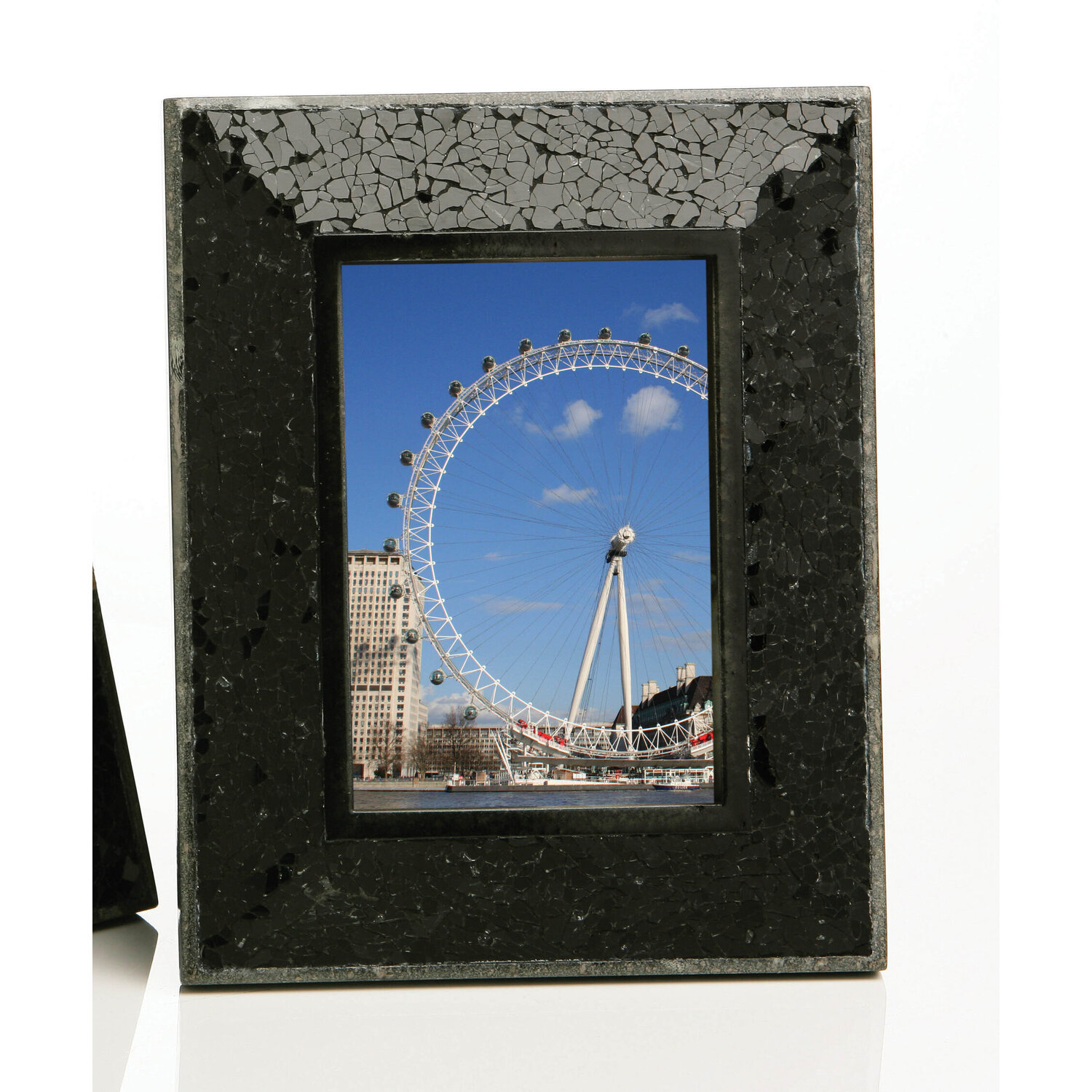 Opulence Mosaic 5 x 7 Photo Frame - Black