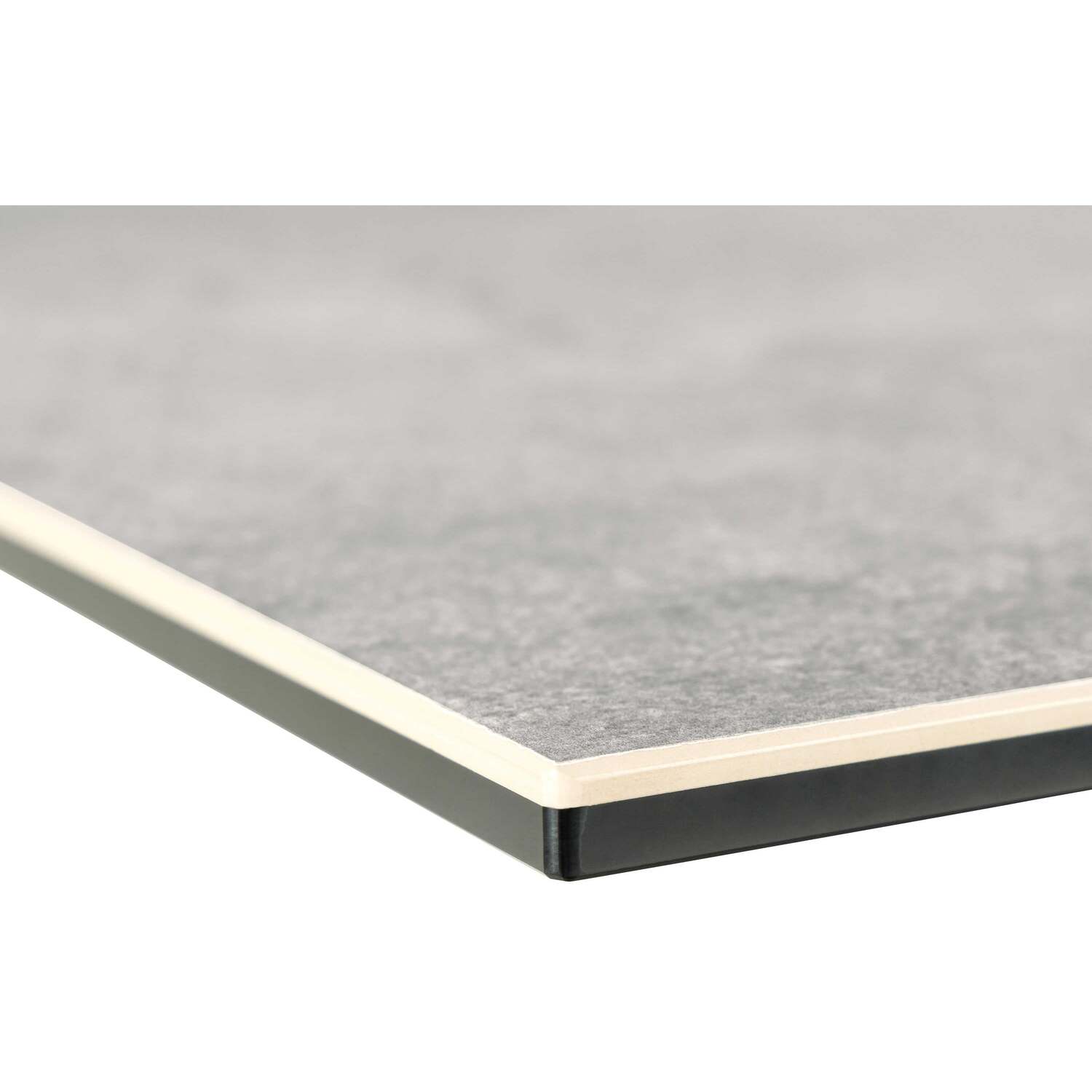 Perth Ceramic Rectangular Dining Table With Metal Legs - Grey