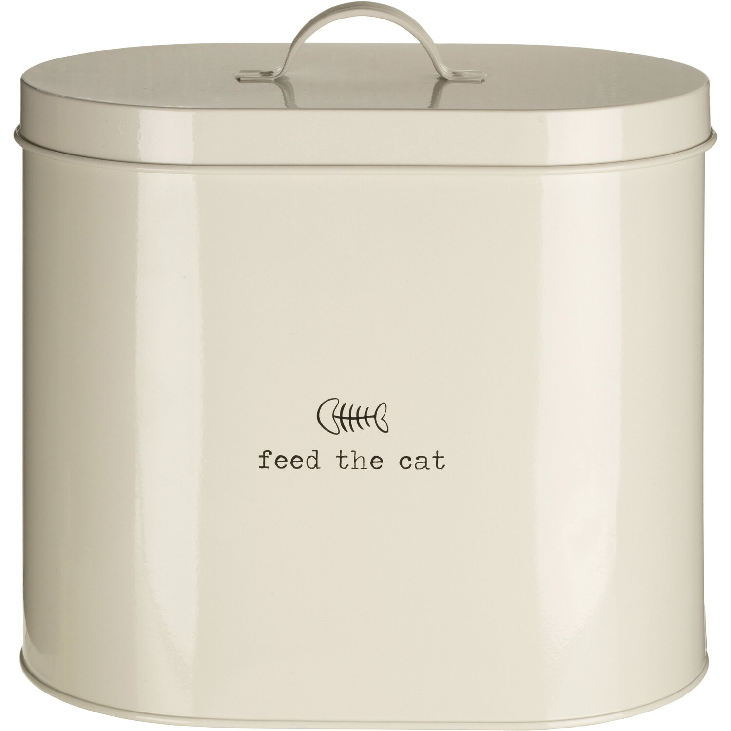 Adore Pets Cream Cat Food Storage Bin with Scoop 6.5 Litre - Cream