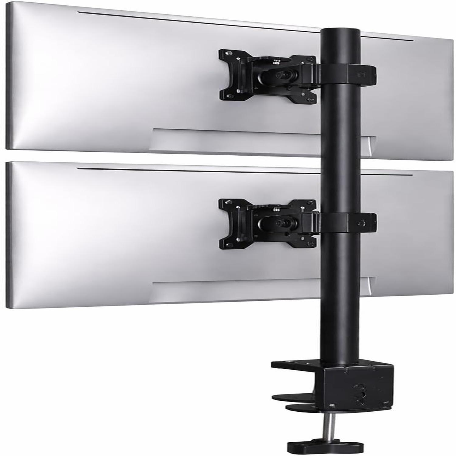 Futura Dual Vertical Monitor Stand - Black