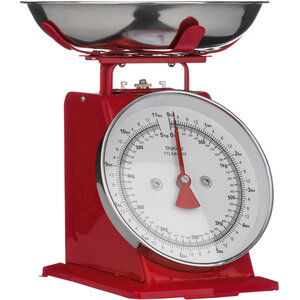 Olivier 5kg Red Retro Kitchen Scale