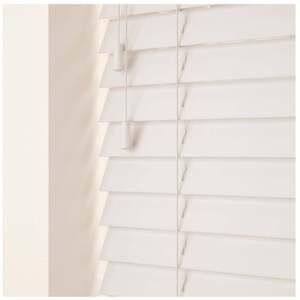 Dark Oak / 210 50mm Slat Real Wood Venetian Blind With Strings 120cm Drop shot 14606569